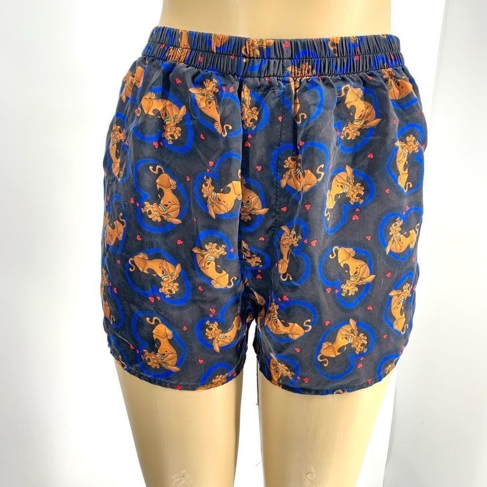 Vintage Cartoon Network 100% silk scooby doo boxer shorts fits xs